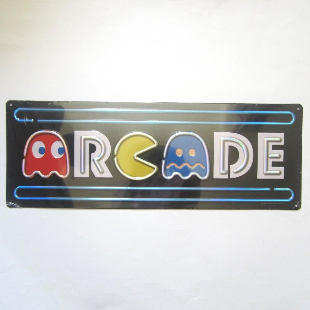 Pac Man Arcade Home Metal Sign Garage - Picture 1 of 4